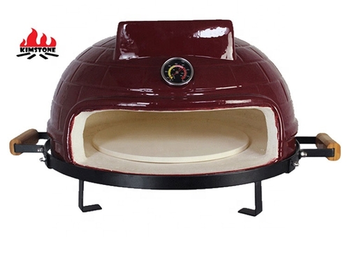 KIMSTONE 21 Inch Bbq Grill Outdoor Kitchen Offset Smoker Pizza Oven Grill for Outdoor Cooking