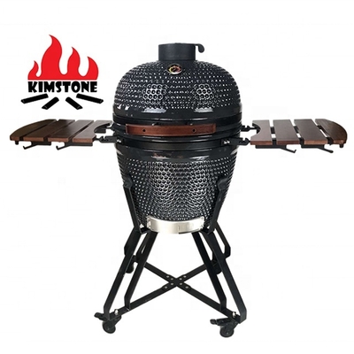 KIMSTONE 21inch Kamado Grill Outdoor Kitchen Midium China Keramik Kamado Pizza Oven Forno Charcoal Barbecue Grill Parrillera