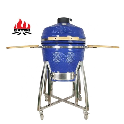 KIMSTONE Kamado 22 Inch L Keramik Grill Blue Barbeque Charcoal Industrial Machine Mini Chicken Griller BBQ Egg Grill Smoker