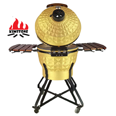 KIMSTONE 2023 New Bbq Grill Parrilla Kamado 24 with Kamado Heat Deflector Bbq Grill Grate Lifter Cooking Gripper