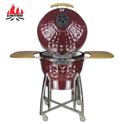 KIMSTONE Hot Sale Komodo Diamond 24 Inch Parrilla Para Barbacoas Outdoor Bbq Ceramic burner Pizza Oven Kamado Charcoal Bbq Grill