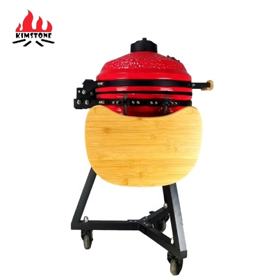 KIMSTONE 16 Inch Bbq Egg Grill Kamado Mullite Kamado Grill Xl Camping Bbq Grill
