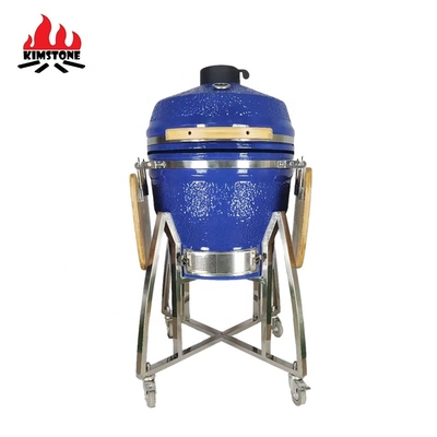 KIMSTONE Kamado 22 Inch L Keramik Grill Blue Barbeque Charcoal Industrial Machine Mini Chicken Griller BBQ Egg Grill Smoker
