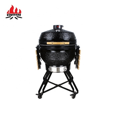 KIMSTONE Kamado BBQ 26 Inches Grande Black Monster XXL Egg Charcoal Barbecue Grill Smoker