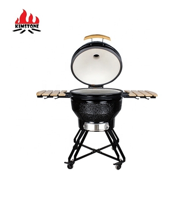 KIMSTONE Kamado BBQ 26 Inches Grande Black Monster XXL Egg Charcoal Barbecue Grill Smoker