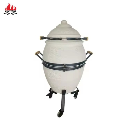 KIMSTONE 21 Inch Tandoor Smoker Smokeless Charcoal-fired Stylish and Modern Kamado Smoker Easy Temperature Reading