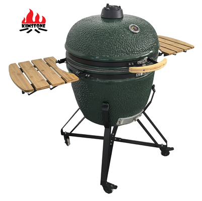 KIMSTONE Large 28 Inch Kamado Grill Outdoor Kitchen Charcoal Barbecue Grill Smokeless Camping Barbecue Grill
