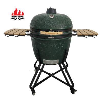 KIMSTONE Large 28 Inch Kamado Grill Outdoor Kitchen Charcoal Barbecue Grill Smokeless Camping Barbecue Grill