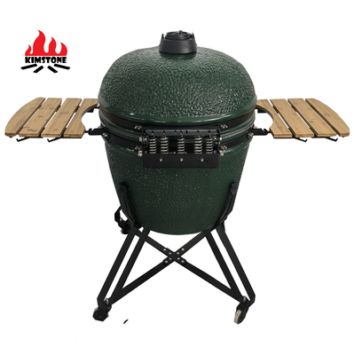 KIMSTONE Large 28 Inch Kamado Grill Outdoor Kitchen Charcoal Barbecue Grill Smokeless Camping Barbecue Grill