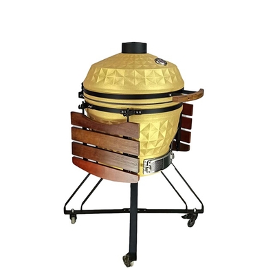 KIMSTONE 2023 New Bbq Grill Parrilla Kamado 24 with Kamado Heat Deflector Bbq Grill Grate Lifter Cooking Gripper