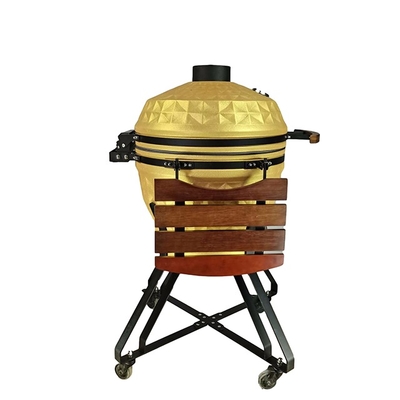 KIMSTONE 2023 New Bbq Grill Parrilla Kamado 24 with Kamado Heat Deflector Bbq Grill Grate Lifter Cooking Gripper