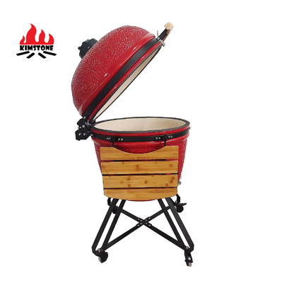 KIMSTONE 28inch Kamado Grill Outdoor Kitchen Midium China Keramik Kamado and Pizza Oven Forno Charcoal Barbecue Grill Parrillera