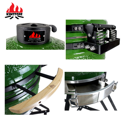 New Style KIMSTONE Kamado Grill Kimstone BBQ Grill 22inch Smoker Grill China Ceramic