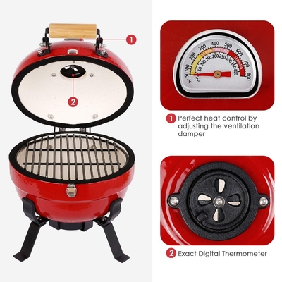 12 Inch Baking Backyard Burger Mobile Korea Barbecue Restaurant Equipment Tabletop Bbq Hibachi Cast Iron Charcoal Kamado Grill