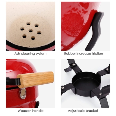 12 Inch Baking Backyard Burger Mobile Korea Barbecue Restaurant Equipment Tabletop Bbq Hibachi Cast Iron Charcoal Kamado Grill
