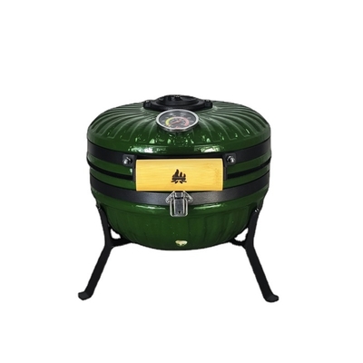 KIMSTONE New Arrival Portable Smokeless 12 Inch Tabletop Mini Ceramic Kamado for Camping