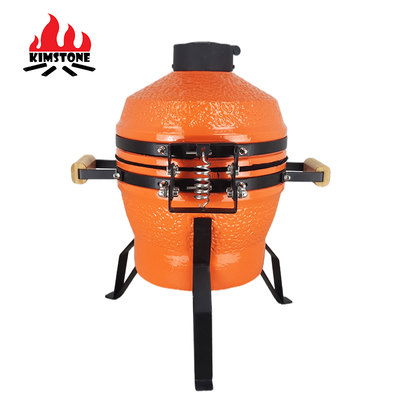 KIMSTONE Stalen Commercial  Charcoal Bbq  Kamado Smoker Ceramic Mini Outdoor Gourmet Bbq  Grilerl Korean Bbq with Stand