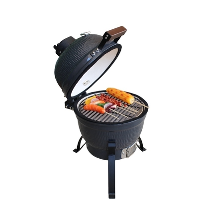 Auplex Kimstone Kamado Style Ceramic  Smoker Bbq Grill 13 Inch Charcoal Bbq Grill