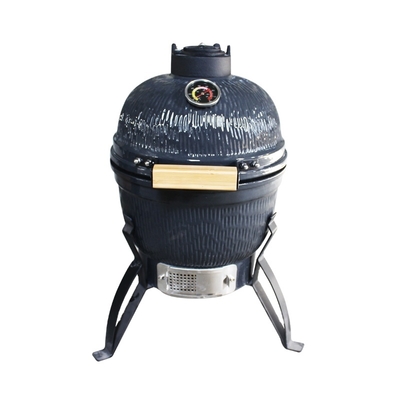Auplex Kimstone Kamado Style Ceramic  Smoker Bbq Grill 13 Inch Charcoal Bbq Grill