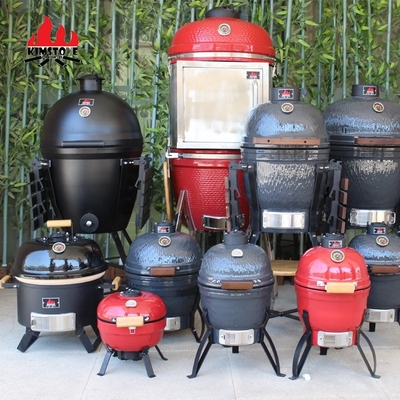 Auplex Kimstone Kamado Style Ceramic  Smoker Bbq Grill 13 Inch Charcoal Bbq Grill