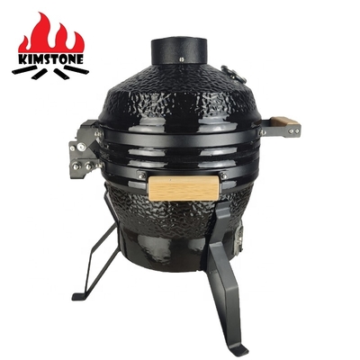 KIMSTONE Ceramic Kamado Firebox Keramikgrill Fire Box China Charcoal Parrilla Mini Black BBQ Egg 13 Inch Komodo Kamado Grill