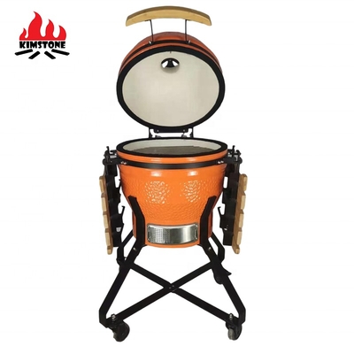 KIMSTONE 18 Inch BIG Kamado Ceramic BBQ Charcoal Grill EGG for PARTY Kamadokak