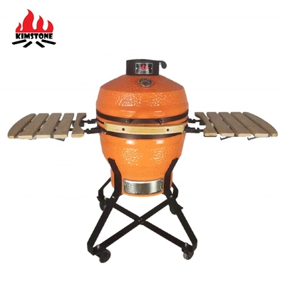 KIMSTONE 18 Inch BIG Kamado Ceramic BBQ Charcoal Grill EGG for PARTY Kamadokak