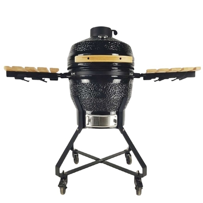 KIMSTONE 18 Inch Kamado Barbecue Rotiserrie Chicken Rotisserie Caja China Asador