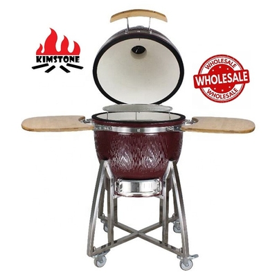 KIMSTONE Caja China Asador Asados Grill Xxl Holzkohle Grill Table Plancha Kamodo 21inch Pizza Akorn Bbq Ceramic Egg Kamado Grill