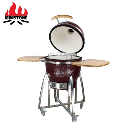 KIMSTONE Caja China Asador Asados Grill Xxl Holzkohle Grill Table Plancha Kamodo 21inch Pizza Akorn Bbq Ceramic Egg Kamado Grill