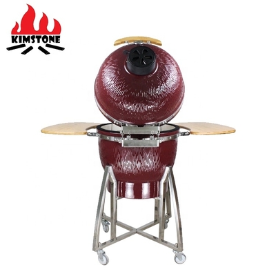 KIMSTONE Caja China Asador Asados Grill Xxl Holzkohle Grill Table Plancha Kamodo 21inch Pizza Akorn Bbq Ceramic Egg Kamado Grill