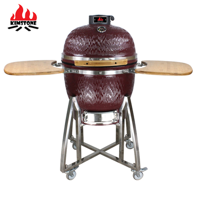 21 Inches KIMSTONE Outdoor Lifestyle Tandoori Kamado Ceramic Charcoal Grill