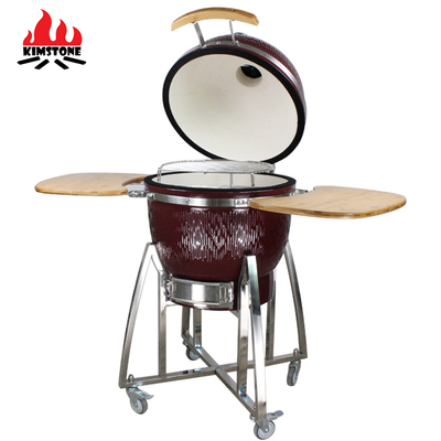 21 Inches KIMSTONE Outdoor Lifestyle Tandoori Kamado Ceramic Charcoal Grill